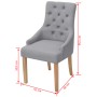 Esszimmerstühle 6 Einheiten aus hellgrauem Stoff von vidaXL, Essstühle - Ref: Foro24-274422, Preis: 756,78 €, Rabatt: %