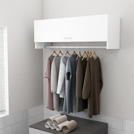 Weißer Sperrholzschrank 100x32,5x35 cm von vidaXL, Kleiderschränke - Ref: Foro24-808233, Preis: 58,25 €, Rabatt: %