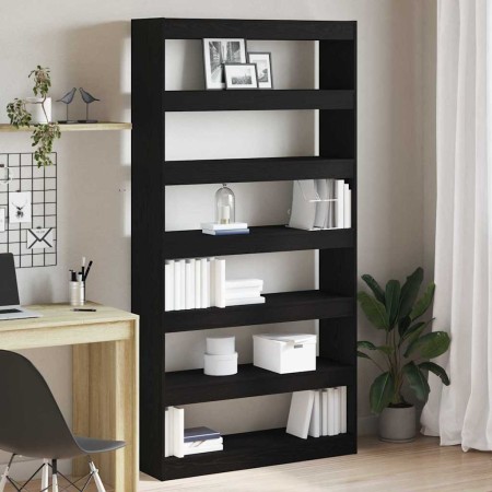Estantería para libros Negro Madera contrachapada