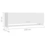 Weißer Sperrholzschrank 100x32,5x35 cm von vidaXL, Kleiderschränke - Ref: Foro24-808233, Preis: 57,29 €, Rabatt: %