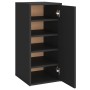 Mueble zapatero de madera contrachapada negro 32x35x70 cm de vidaXL, Zapateros y organizadores de calzado - Ref: Foro24-80895...