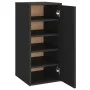 Mueble zapatero de madera contrachapada negro 32x35x70 cm de vidaXL, Zapateros y organizadores de calzado - Ref: Foro24-80895...