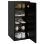 Mueble zapatero de madera contrachapada negro 32x35x70 cm de vidaXL, Zapateros y organizadores de calzado - Ref: Foro24-80895...