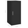 Mueble zapatero de madera contrachapada negro 32x35x70 cm de vidaXL, Zapateros y organizadores de calzado - Ref: Foro24-80895...