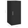 Mueble zapatero de madera contrachapada negro 32x35x70 cm de vidaXL, Zapateros y organizadores de calzado - Ref: Foro24-80895...