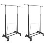Perchero ajustable para ropa 1 barra 2 unidades by vidaXL, Dresser Organizers and Bar Hangers - Ref: Foro24-270181, Price: 46...