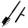 Earth Drill With Handle 180 mm With Extension Tube 5 M Steel by vidaXL, Helical augers - Ref: Foro24-270531, Price: 94,88 €, ...