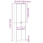 Armario Gris hormigón 55 x 25 x 189 cm Madera contrachapada