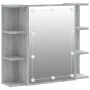 Sonoma gray furniture with mirror and LED 70x16.5x60 cm by vidaXL, bathroom vanities - Ref: Foro24-820452, Price: 68,98 €, Di...