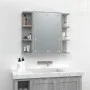 Sonoma gray furniture with mirror and LED 70x16.5x60 cm by vidaXL, bathroom vanities - Ref: Foro24-820452, Price: 68,98 €, Di...
