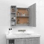 Sonoma gray furniture with mirror and LED 70x16.5x60 cm by vidaXL, bathroom vanities - Ref: Foro24-820452, Price: 69,91 €, Di...
