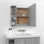 Sonoma gray furniture with mirror and LED 70x16.5x60 cm by vidaXL, bathroom vanities - Ref: Foro24-820452, Price: 68,98 €, Di...
