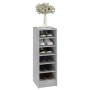 Schuhregal aus betongrauem Sperrholz, 31,5 x 35 x 90 cm von vidaXL, Schuhregale und Schuhorganisatoren - Ref: Foro24-809003, ...
