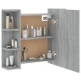 Sonoma gray furniture with mirror and LED 70x16.5x60 cm by vidaXL, bathroom vanities - Ref: Foro24-820452, Price: 69,91 €, Di...
