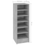 Schuhregal aus betongrauem Sperrholz, 31,5 x 35 x 90 cm von vidaXL, Schuhregale und Schuhorganisatoren - Ref: Foro24-809003, ...