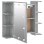 Sonoma gray furniture with mirror and LED 70x16.5x60 cm by vidaXL, bathroom vanities - Ref: Foro24-820452, Price: 69,91 €, Di...