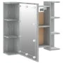 Sonoma gray furniture with mirror and LED 70x16.5x60 cm by vidaXL, bathroom vanities - Ref: Foro24-820452, Price: 68,98 €, Di...