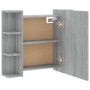 Sonoma gray furniture with mirror and LED 70x16.5x60 cm by vidaXL, bathroom vanities - Ref: Foro24-820452, Price: 69,91 €, Di...
