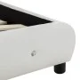 Bed with white synthetic leather mattress 90x200 cm by vidaXL, Beds and slatted bases - Ref: Foro24-277569, Price: 358,41 €, ...