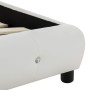 Cama con colchón cuero sintético blanco 90x200 cm de vidaXL, Camas y somieres - Ref: Foro24-277569, Precio: 368,23 €