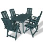 Garten-Essset 7-teilig aus grünem Kunststoff von vidaXL, Gartensets - Ref: Foro24-275080, Preis: 831,62 €, Rabatt: %