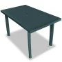 Juego de comedor de jardín 7 piezas plástico verde de vidaXL, Conjuntos de jardín - Ref: Foro24-275080, Precio: 932,01 €, Des...