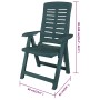 Garten-Essset 7-teilig aus grünem Kunststoff von vidaXL, Gartensets - Ref: Foro24-275080, Preis: 831,62 €, Rabatt: %