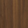 Mueble para microondas "Lyon" de roble marrón, 60 x 57 x 207
