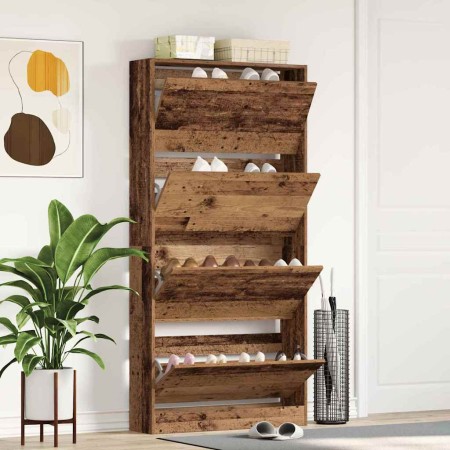 Armario para Zapatos con puerta Madera vieja 80 x 21 x 163.5 cm