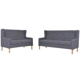 2-piece gray fabric sofa set by vidaXL, Sofas - Ref: Foro24-274934, Price: 770,20 €, Discount: %