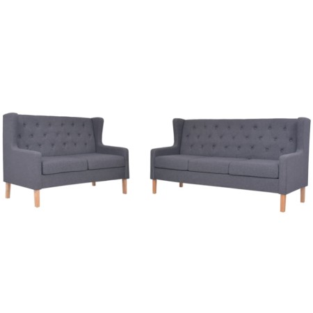 2-piece gray fabric sofa set by vidaXL, Sofas - Ref: Foro24-274934, Price: 720,70 €, Discount: %