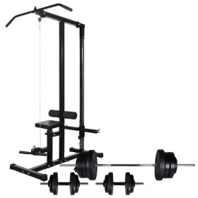 Bodybuilding machine with weights and dumbbells 60.5 kg by vidaXL, Weight lifting machines - Ref: Foro24-275354, Price: 401,5...