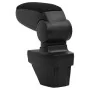 Reposabrazos para coche ABS negro 15x35x(33-49,5) cm