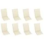 Folding garden chairs and cushions 8 pcs solid acacia wood by vidaXL, Garden chairs - Ref: Foro24-3075056, Price: 622,47 €, D...