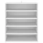 White plywood shoe cabinet 60x35x70 cm by vidaXL, Shoe racks and shoe organizers - Ref: Foro24-808936, Price: 67,23 €, Discou...