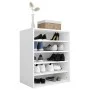 White plywood shoe cabinet 60x35x70 cm by vidaXL, Shoe racks and shoe organizers - Ref: Foro24-808936, Price: 67,23 €, Discou...
