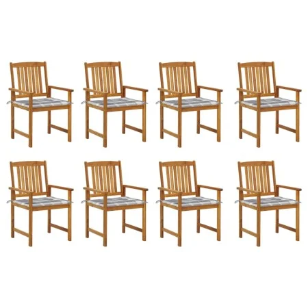 Garden chairs with cushions 8 pcs solid acacia wood by vidaXL, Garden chairs - Ref: Foro24-3078180, Price: 634,87 €, Discount: %