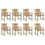 Garden chairs with cushions 8 pcs solid acacia wood by vidaXL, Garden chairs - Ref: Foro24-3078180, Price: 634,87 €, Discount: %