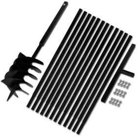Earth Drill With Handle 200 mm With Extension Tube 13 M Steel by vidaXL, Helical augers - Ref: Foro24-270537, Price: 163,47 €...