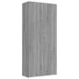 Schuhschrank aus grauem Sonoma-Sperrholz, 80 x 35,5 x 180 cm von vidaXL, Schuhregale und Schuhorganisatoren - Ref: Foro24-815...