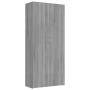 Sonoma gray plywood shoe rack cabinet 80x35.5x180 cm by vidaXL, Shoe racks and shoe organizers - Ref: Foro24-815277, Price: 1...