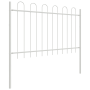 Cerca de jardín Blanco 5.1 x 0.8 m en Paneles de vallas | Comprar online en Foro24