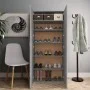 Schuhschrank aus grauem Sonoma-Sperrholz, 80 x 35,5 x 180 cm von vidaXL, Schuhregale und Schuhorganisatoren - Ref: Foro24-815...