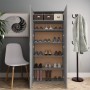 Sonoma gray plywood shoe rack cabinet 80x35.5x180 cm by vidaXL, Shoe racks and shoe organizers - Ref: Foro24-815277, Price: 1...