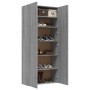 Sonoma gray plywood shoe rack cabinet 80x35.5x180 cm by vidaXL, Shoe racks and shoe organizers - Ref: Foro24-815277, Price: 1...