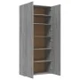 Schuhschrank aus grauem Sonoma-Sperrholz, 80 x 35,5 x 180 cm von vidaXL, Schuhregale und Schuhorganisatoren - Ref: Foro24-815...