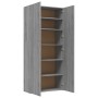 Sonoma gray plywood shoe rack cabinet 80x35.5x180 cm by vidaXL, Shoe racks and shoe organizers - Ref: Foro24-815277, Price: 1...