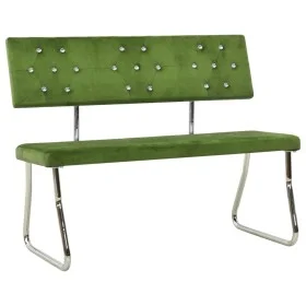 Light green velvet bench 110 cm by vidaXL, Dining and kitchen benches - Ref: Foro24-325866, Price: 96,06 €, Discount: %