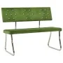 Banco de terciopelo verde claro 110 cm de vidaXL, Bancos de comedor y cocina - Ref: Foro24-325866, Precio: 96,05 €, Descuento: %