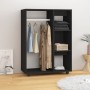 Black engineered wood cabinet 80x40x110 cm by vidaXL, Wardrobes - Ref: Foro24-808514, Price: 74,33 €, Discount: %